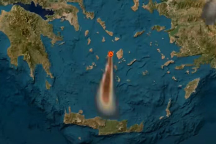 Ο καπνός από την πυρκαγιά στην Πάρο επηρέασε περιοχές της βόρειας Κρήτης