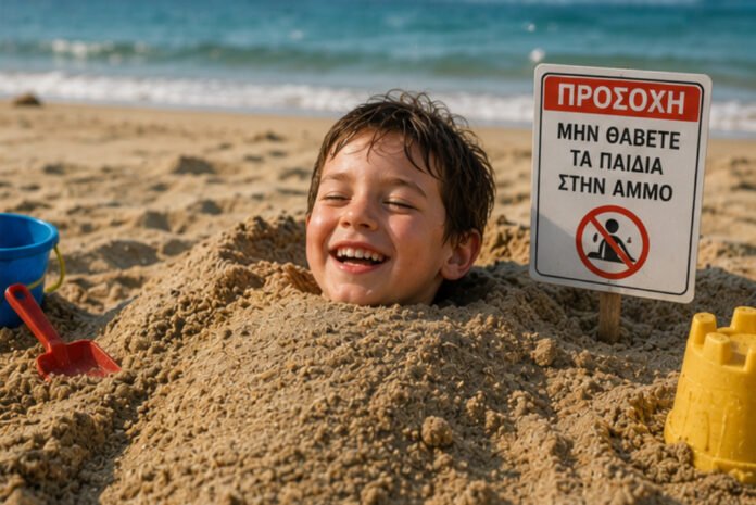 Δεν πρέπει να θάβουμε τα παιδιά στην άμμο