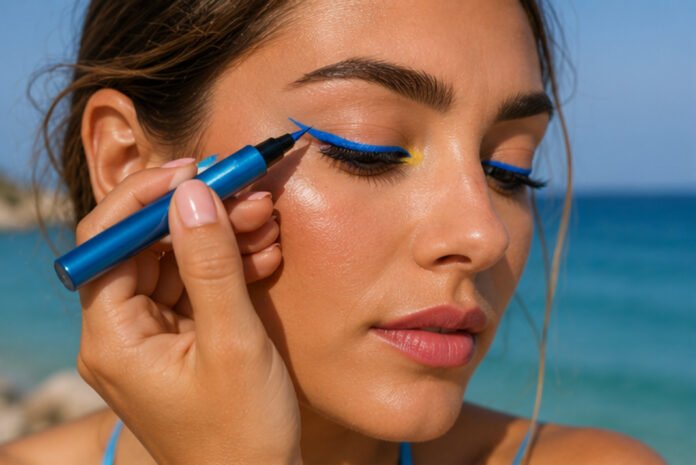 Το eyeliner βάζει χρώμα στο καλοκαίρι