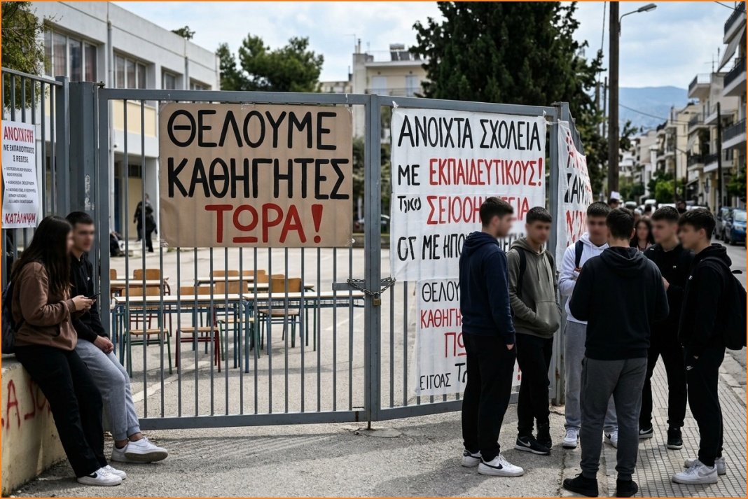Καταλήψεις σε πέντε σχολεία των Χανίων με αιτήματα για καθηγητές και λειτουργία