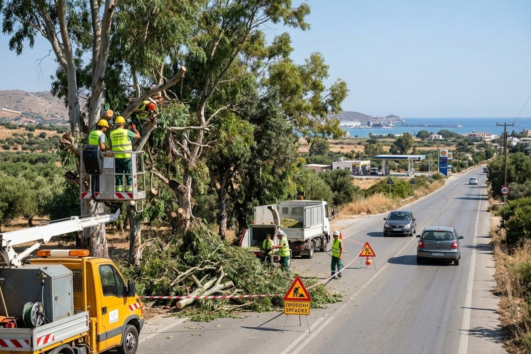 Εργασίες κλαδέματος τη Δευτέρα στην περιοχή του Βλητέ