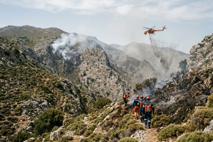 Βελτιωμένη η εικόνα της πυρκαγιάς στον Γκίγκιλο