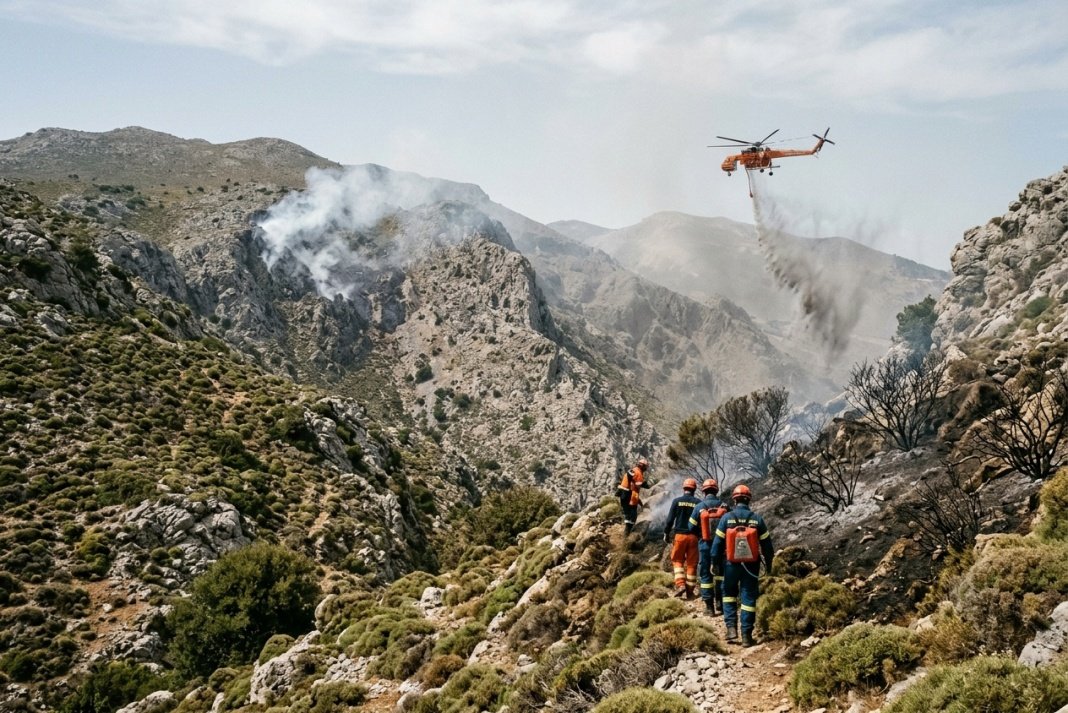 Βελτιωμένη η εικόνα της πυρκαγιάς στον Γκίγκιλο