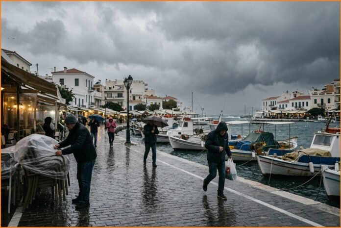 Άγιος Νικόλαος: Προειδοποίηση για έντονα καιρικά φαινόμενα την Τετάρτη
