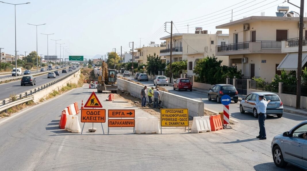 Χανιά: Κυκλοφοριακές ρυθμίσεις στην οδό Κ. Σκαμάγκα από 7 Σεπτεμβρίου