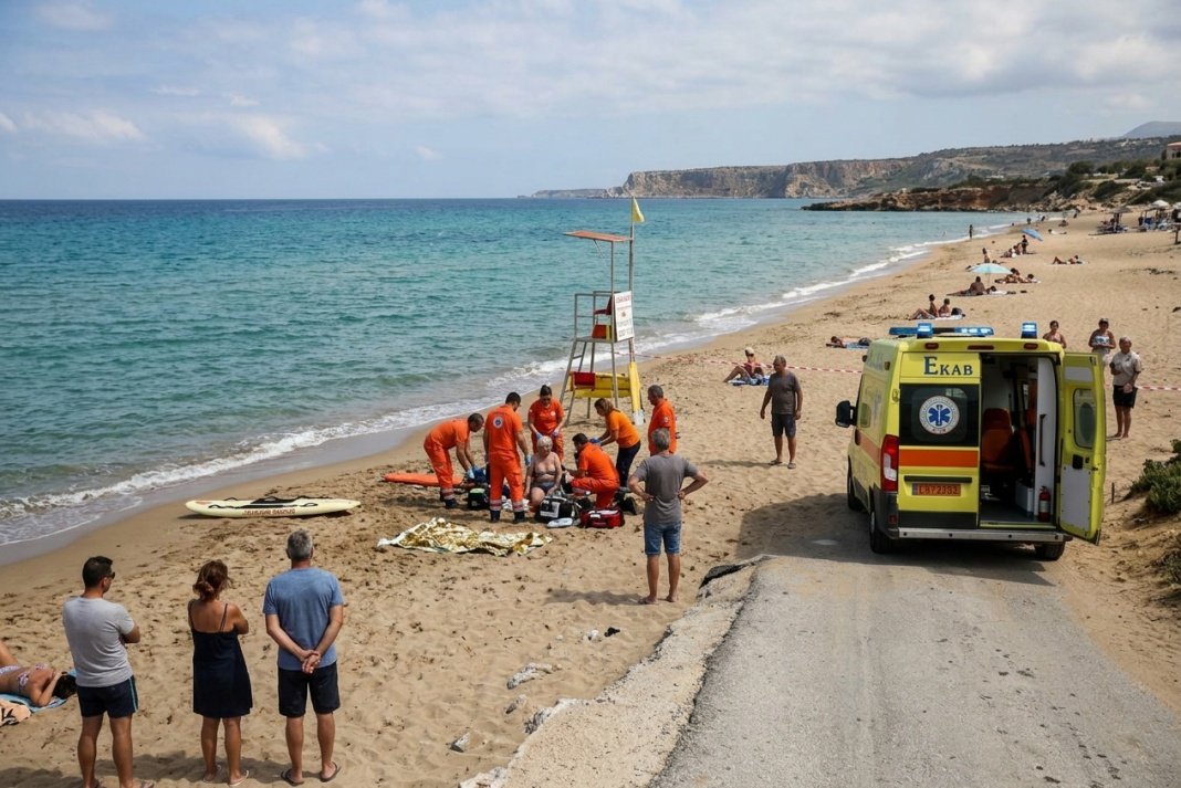 Τραγωδία στην παραλία του Καλαθά: Νεκρή 68χρονη λουόμενη
