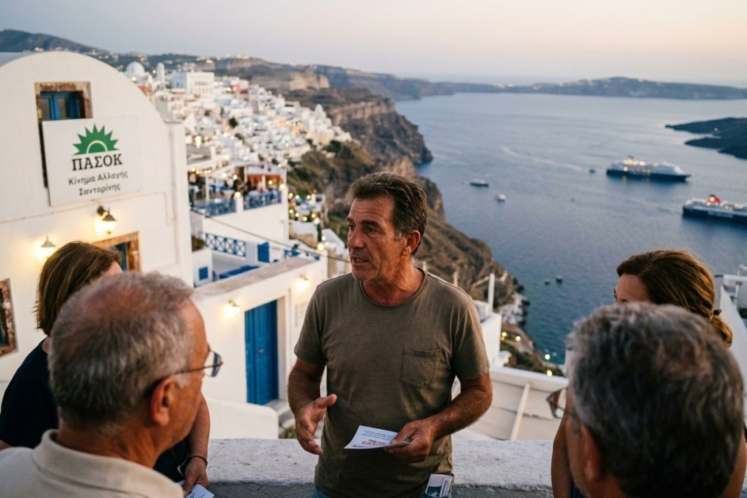 Ανδρουλάκης από τη Σαντορίνη: «Όλοι μαζί» για πολιτική αλλαγή και νησιωτικές παρεμβάσεις