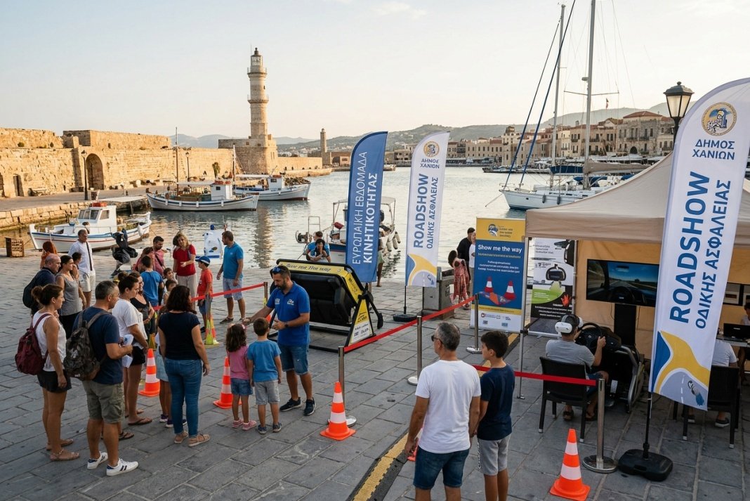 Roadshow οδικής ασφάλειας στα Χανιά για την Ευρωπαϊκή Εβδομάδα Κινητικότητας