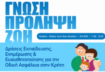 Οδική ασφάλεια στα σχολεία του Λασιθίου – Εκπαιδευτικές δράσεις από το ΙΟΑΣ «Πάνος Μυλωνάς»