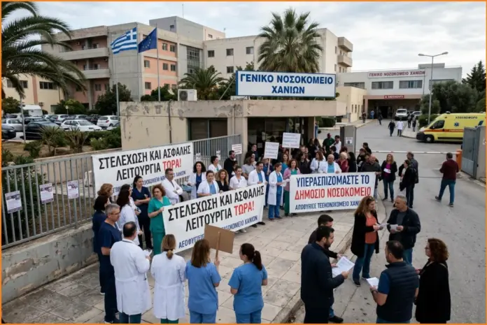 Έκκληση για στελέχωση και ασφαλή λειτουργία του Νοσοκομείου Χανίων