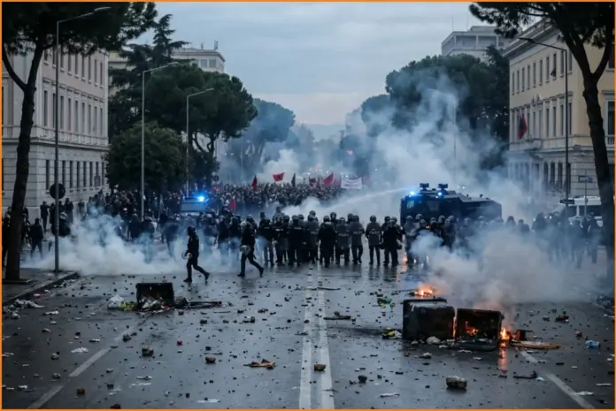 Αλβανία: Τρίτη ημέρα επεισοδίων, 65 συλλήψεις και 89 άτομα στα νοσοκομεία