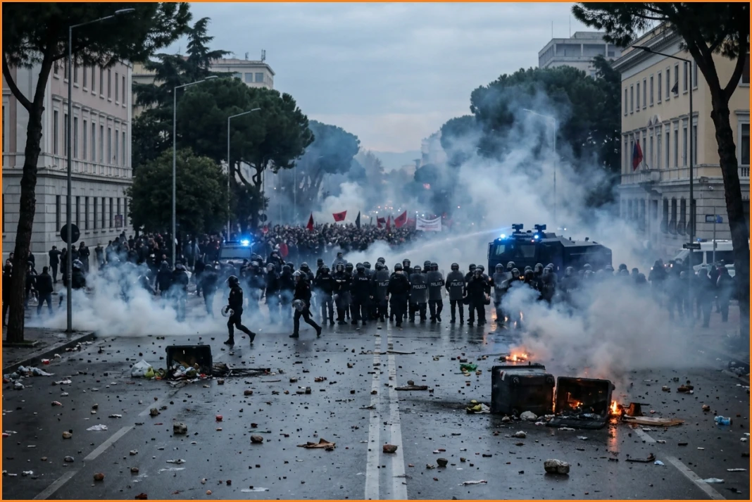 Αλβανία: Τρίτη ημέρα επεισοδίων, 65 συλλήψεις και 89 άτομα στα νοσοκομεία