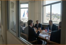 Ρούμπιο στην Αθήνα: επαφές με Γεραπετρίτη και Δένδια και ομιλία στην Πνύκα