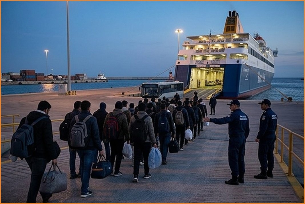 Αγυιά: 27 μετανάστες αναχώρησαν για τον Πειραιά μέσω Ηρακλείου