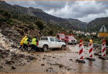Πλημμύρες και διακοπές κυκλοφορίας στην Κρήτη – Σε ισχύ προειδοποιήσεις για την κακοκαιρία