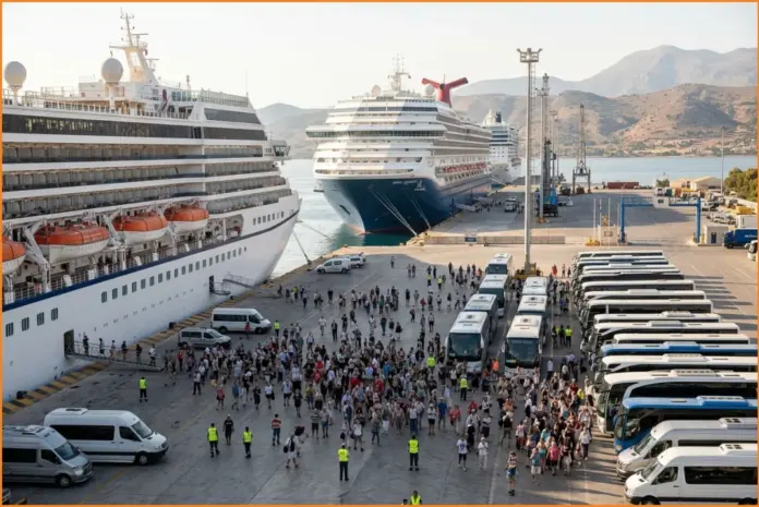 Περίπου 7.000 επιβάτες κρουαζιερόπλοιων στα Χανιά μέσω Σούδας