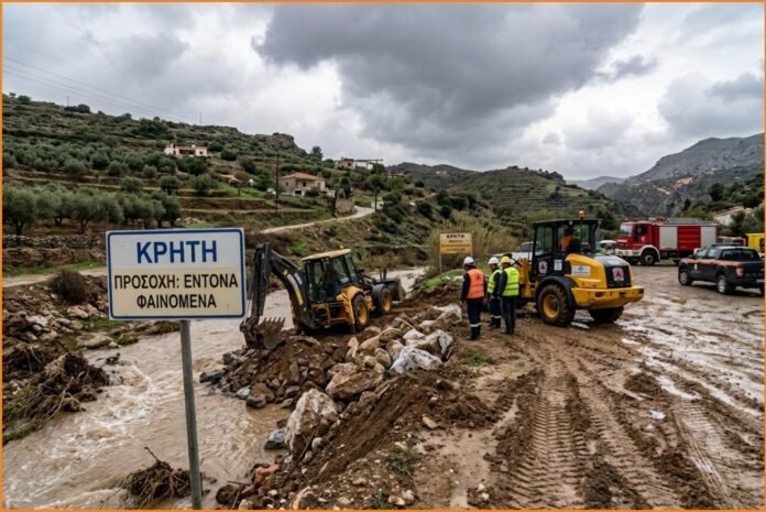 Κρήτη: Σε επιφυλακή οι αρχές ενόψει νέας κακοκαιρίας