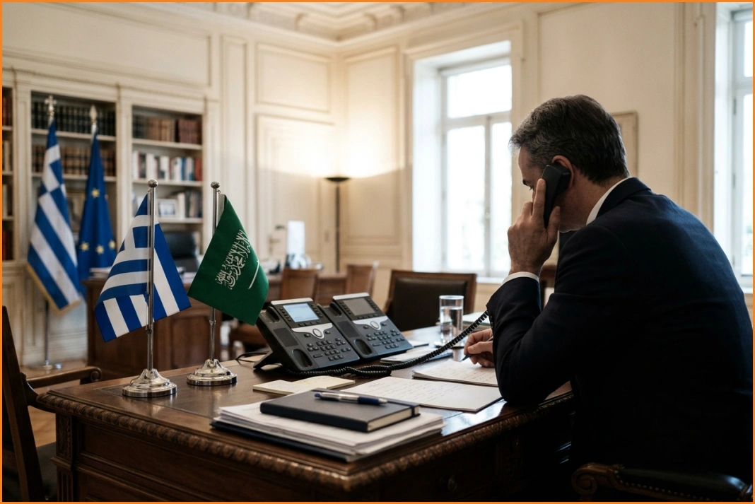 Τηλεφωνική συνομιλία Γεραπετρίτη με τον Σαουδάραβα ομόλογό του