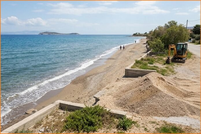 Ομόφωνη έγκριση για τη μελέτη αναπλήρωσης της παραλίας στην Αγία Μαρίνα