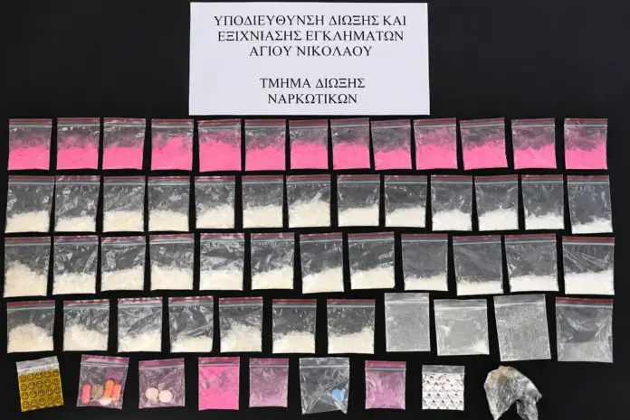 Άγιος Νικόλαος: Τέσσερις συλλήψεις για ναρκωτικά – Κοκαΐνη και 14 δισκία στα χέρια της ΕΛ.ΑΣ.
