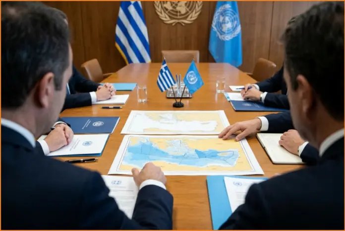 Γεραπετρίτης – Γκουτέρες: στο επίκεντρο το τουρκολιβυκό μνημόνιο και οι θαλάσσιες ζώνες
