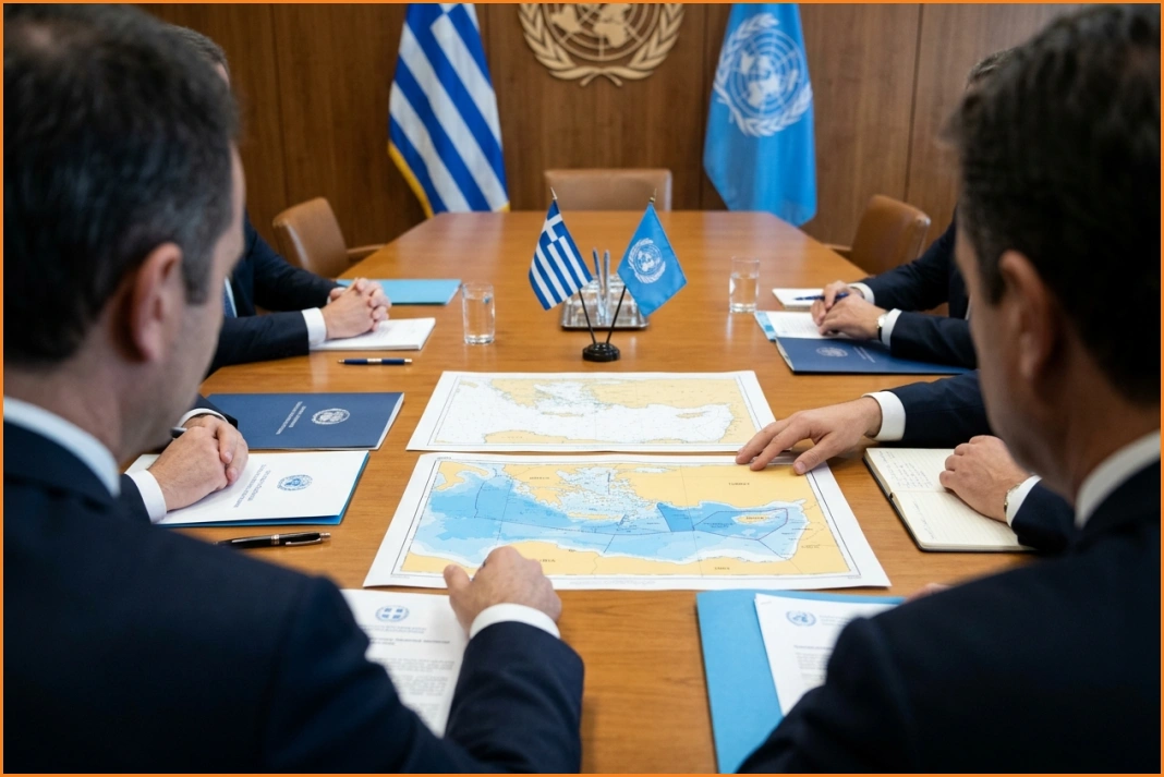 Γεραπετρίτης – Γκουτέρες: στο επίκεντρο το τουρκολιβυκό μνημόνιο και οι θαλάσσιες ζώνες