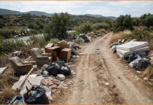 Ερώτηση για τα απορρίμματα στον παραποτάμιο δρόμο του Ταυρωνίτη