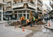 Διακοπή νερού σε κεντρικούς δρόμους των Χανίων λόγω βλάβης στην οδό Σφακίων