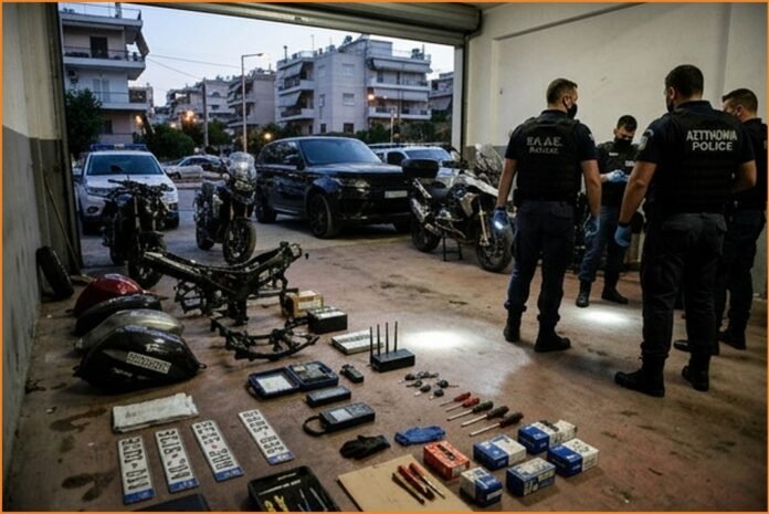 Οκτώ συλλήψεις για φερόμενη οργάνωση κλοπών οχημάτων στην Αττική