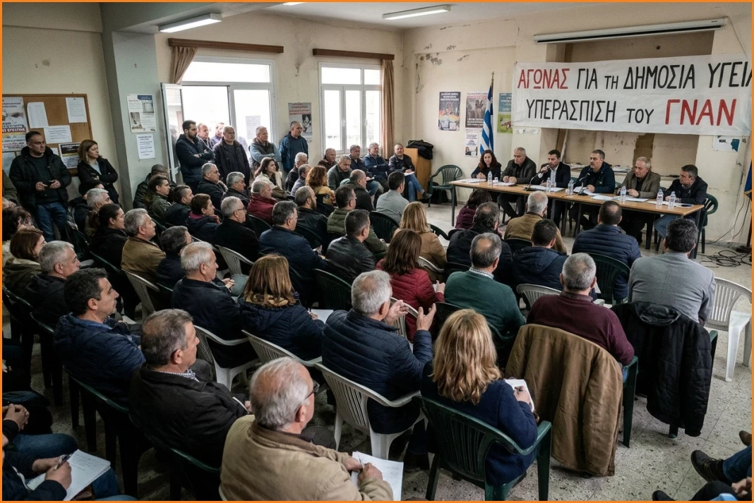 Συνάντηση στον Άγιο Νικόλαο για την υπεράσπιση του ΓΝΑΝ και της δημόσιας υγείας