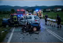 Τρεις τραυματίες, ανάμεσά τους βρέφος, σε σύγκρουση δύο αυτοκινήτων στο Ωραιόκαστρο