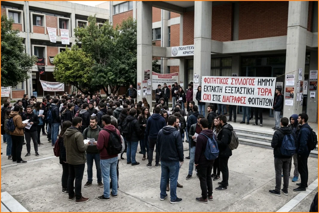 Χανιά: Έκτακτη εξεταστική για φοιτητές που κινδυνεύουν με διαγραφή ζητά ο Σύλλογος ΗΜΜΥ