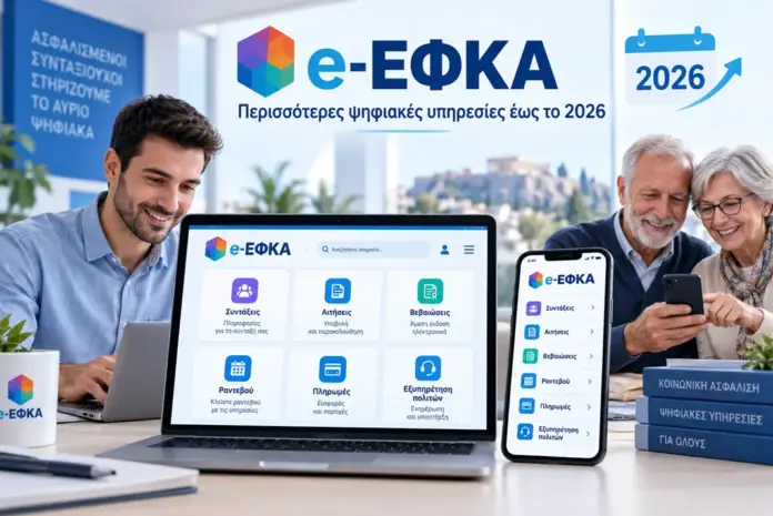 e-ΕΦΚΑ: Περισσότερες ψηφιακές υπηρεσίες έως το 2026 – Τι αλλάζει για ασφαλισμένους και συνταξιούχους