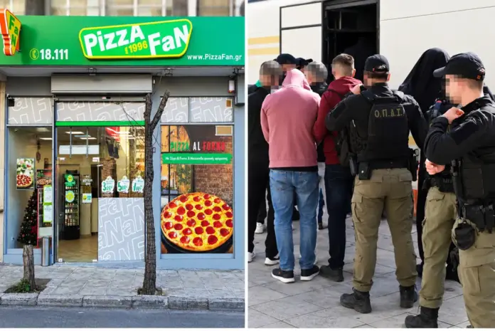 Ελεύθεροι με περιοριστικούς όρους υπάλληλος και δύο καταστηματάρχες της Pizza Fan