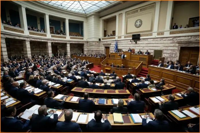 Αντιπαράθεση στη Βουλή για φωτογραφίες οστών που συνδέθηκαν με τα Τέμπη