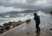 Κακοκαιρία από την Τρίτη με ισχυρές βροχές, ανέμους και πτώση θερμοκρασίας