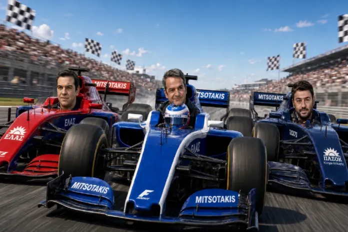 Formula 1 στην αντιπολίτευση: ΕΛΑΣ και ΠΑΣΟΚ τρέχουν για τη δεύτερη θέση, ο Μητσοτάκης για το πρωτάθλημα