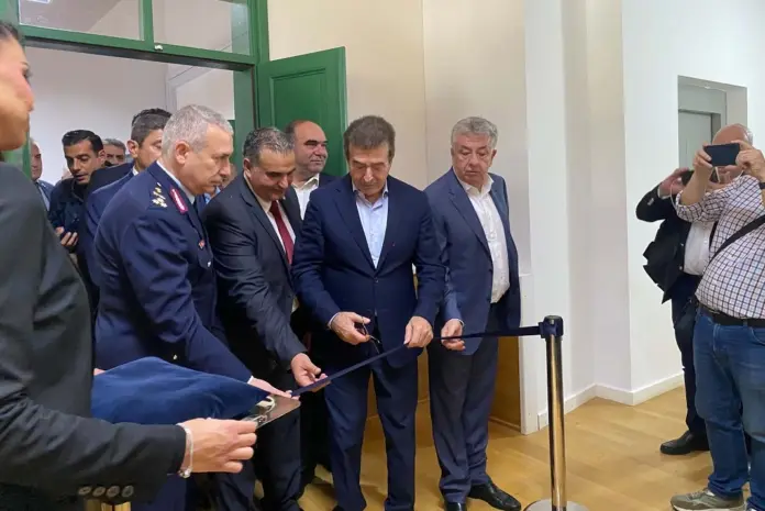 Στις Αρχάνες ο Μ. Χρυσοχοΐδης για τα εγκαίνια της Υποδιεύθυνσης Αντιμετώπισης Οργανωμένου Εγκλήματος Κρήτης